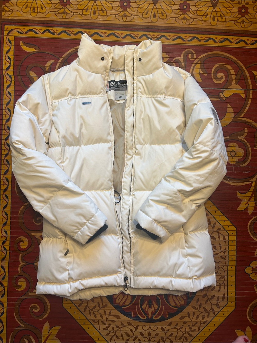Columbia Cream White Women's Puffer Jacket - Insulated Winter ski/snow Coat